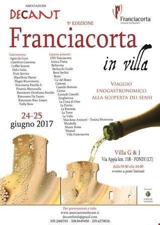 Franciacorta in Villa 2017 Fondi